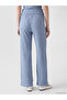 Indigo Elastic Waist Textured Women's Trousers - 4