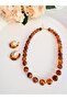 Steel Hoop Earring Design Necklace Set of 2 - 2