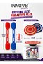 Jousting Challenge Set for Kids Ages 5+, 2 Inflatable Jousting Lances with Dual Handles and 2 Wooden Balance Boards for Two-Player Active Play, Balance and Coordination Family Match Game - 3
