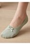 Women's Flat Socks with Lace Bow Detail, 3 Pairs - 4