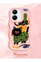 Vivo Y36 4g Compatible Case Camera Protector Pink Silicone Couple Phone Case Cat Pattern - 2