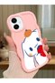 Samsung Galaxy A06 Compatible Case Camera Protector Pink Silicone Couple Phone Case Line Pattern