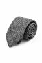 Black and White Classic Linen Tie Kk13842 - 6