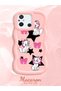 Redmi 12C Compatible Case Camera Protector Pink Silicone Couple Phone Case Character Pattern - 2