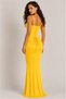 Maxi Length Adjustable Corset Detailed Dress – Yellow - 4