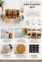 Set of 12 Glass Food Jars with Wooden Lids – 1000 ml Airtight Storage Containers - 2