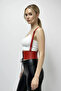 Red Women's Belt Lace-Up Wide Corset Waist Accessory - 6