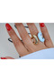 Yzk604 Pastel Blue Ring with Detail - 2