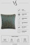 Jacquard Cushion Cover with Geometric Pattern and Piping - 5