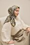 Twill Silk Scarf Milky Way Dark Gray 90X90 - 3