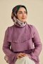 Twill Silk Scarf Belt Pattern Purple 90X90 - 5