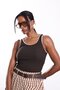 Brown Knitted Detailed Ribbed Athlete's Undershirt 261052 - 4