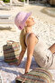 Women's Bowknot Detailed Bucket Hat - Bucket Hat with Adjustable Velcro on the Back - 5
