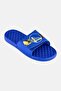 Men Golden State Warriors Distressed Logo Slip On Slides, Blue