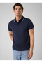 Navy Blue Men's Polo T-Shirt M6Yp28K4475-G7V2 Pique Polo T-Shirt