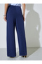 Navy Blue Super Stretch Scuba Pants - 4