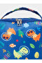 Boys Blue Graphic Print Zip Closure Lunch Bag - 2