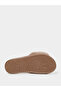 Brown Plush Faux Fur Bedroom Slippers - 6