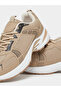 Beige Printed Panel Sporty Sneakers - 3