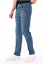 Men's Tint Effect Non-Knee Marking Cotton Flexible Denim Jean Jeans Regular Fit - 4