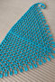 Turquoise Hand Knitted Bandana - 6
