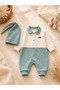 Polo Collar Hat Baby Boy Romper Set