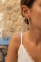 Set of 3 Moon Star and Sun Model Gold Color Women's Earrings - 2