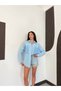 Women's Guipure Pocket Oversize Shirt Long Sleeve Cotton Stylish Casual Shirt - 2