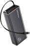 Lucid-45W 20000mAh Power Bank with Retractable USB-C Cable (Black) | Charges 3 Devices, LED Battery Display, QC 3.0 USB-A Output, Built-in Lanyard for iPhone, Galaxy, iPad & more - 2