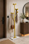 حامل ملابس معدني فاخر مع قاعدة رخامية