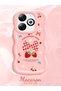 Infinix Hot 40I Compatible Case Camera Protector Pink Silicone Couple Phone Case Strawberry Pattern - 2