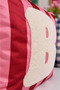 Punch Embroidered Throw Pillow Cover - 43*43 cm - Pink Letter B - Pnk001 - 2