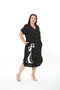 Women's Woven Viscosa Printed Plus Size Dress