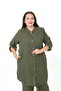طقم نسائي من قماش الموسلين مقاس كبير - 7