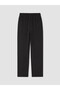 Black Elastic Waist Women's Trousers - 2