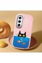 Pink Silicone Case Compatible with Tecno Camon 40 Pro 5g (Cm7) with Shock-Absorbing Camera Protections - 2