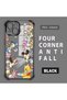 iPhone 15 Compatible Transparent Back Panel Four-Corner Reinforced Impact Protection Glossy Edge Silicone Case