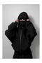 Snow Masked Ninja Unisex Sweatshirt Cardigan 2Strands Thick Fleece - 3