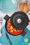 Cast Iron Pot Black Self-Steam Cooking 26 cm - 3