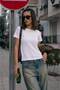 Women's Cotton Crew Neck Short Sleeve Basic T-Shirt Comfortable Fit - 2