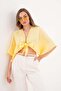 Women's Muslin Fabric Tied Bolero - 4