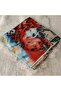 Handmade Needlework Writing, Scarf, Yemeni, Mevlit Cover, Head Cover, 4 Sides Embroidered, 100*100cm - 5