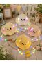 Cute Rabbit Ears Kids Straw Hat with Led Lights – Colorful Light-Up Summer Sun Hat - 2