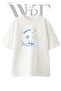 Ada Palmiye Design Printed Unisex White Oversize T-Shirt