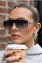 Bianca Sole Ultra Light Unisex Smoke Gray Sunglasses with Uv400 Filter - 4
