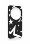 Mi 15 Ultra Compatible Black Mega Star Patterned Silicone Case - 3