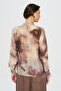 Women's Ruffled and Lace Detailed Patterned Shirt - 5
