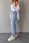 Julia Milano New Season Ice Snow Blue Snow Washed Daily Wear High Waist Mom Jeans (2026) - 2