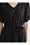 Esvab • Modern & Distinctive V-Neck Belted Dress - 3