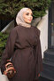 Brown Shoulder Buckle Tunic and Trousers Set - 3
